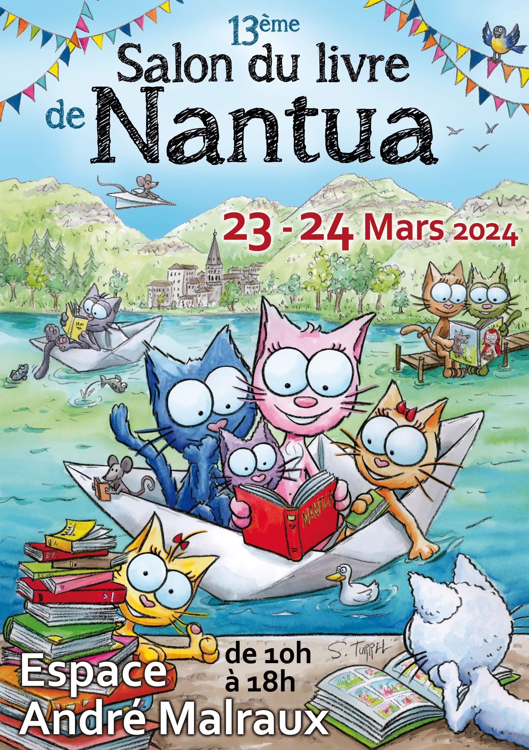 Affiche de Sophie Turrel, Salon du livre Nantua 2024